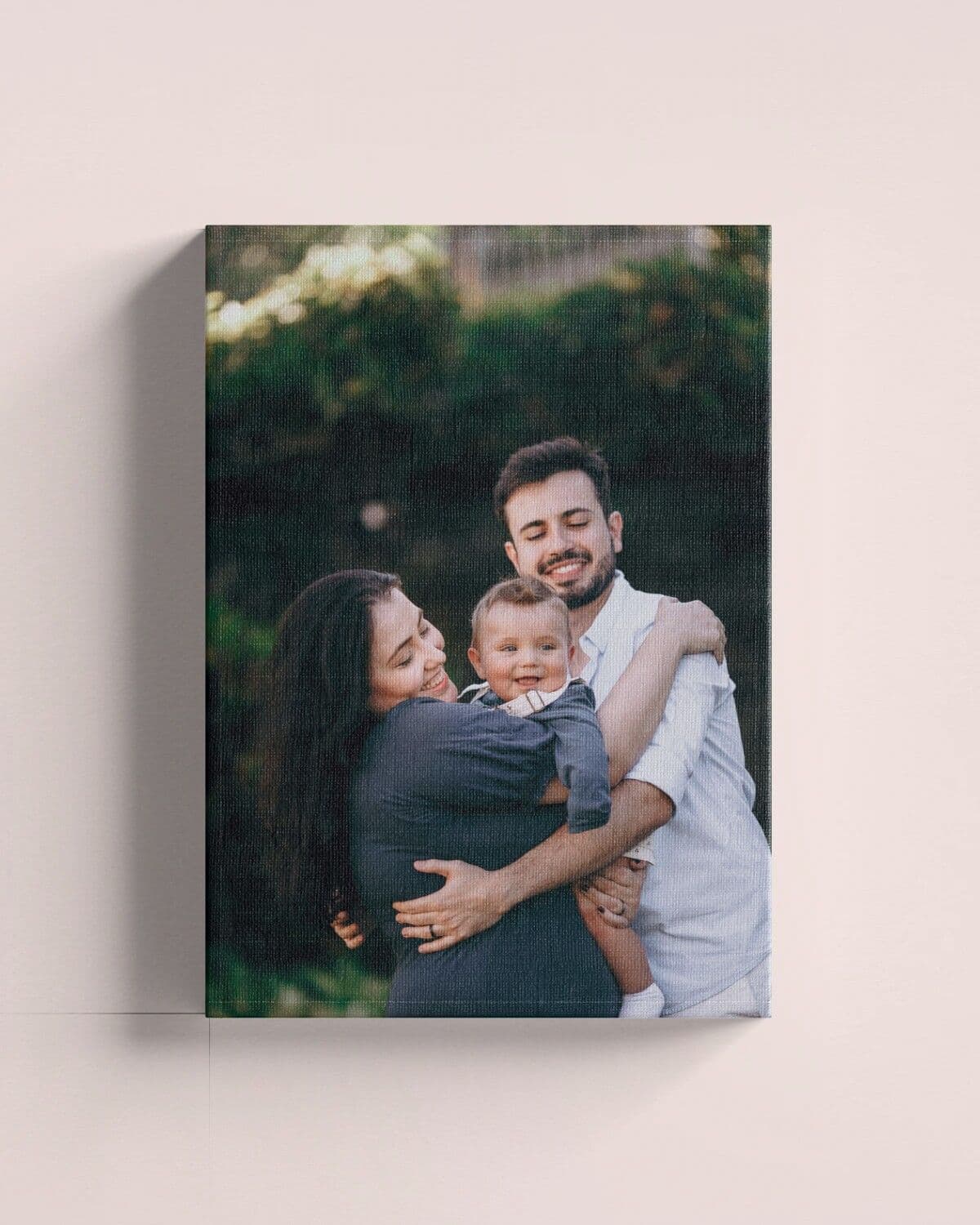 Kanvas me foto familjare, i varur në mur